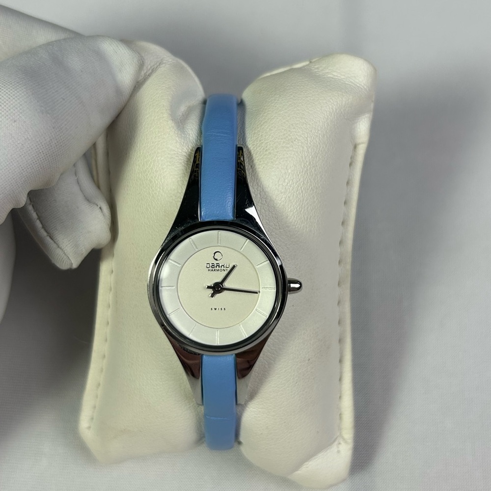 Obaku Ladies Morgan Dial Baby Blue White Watch 💙